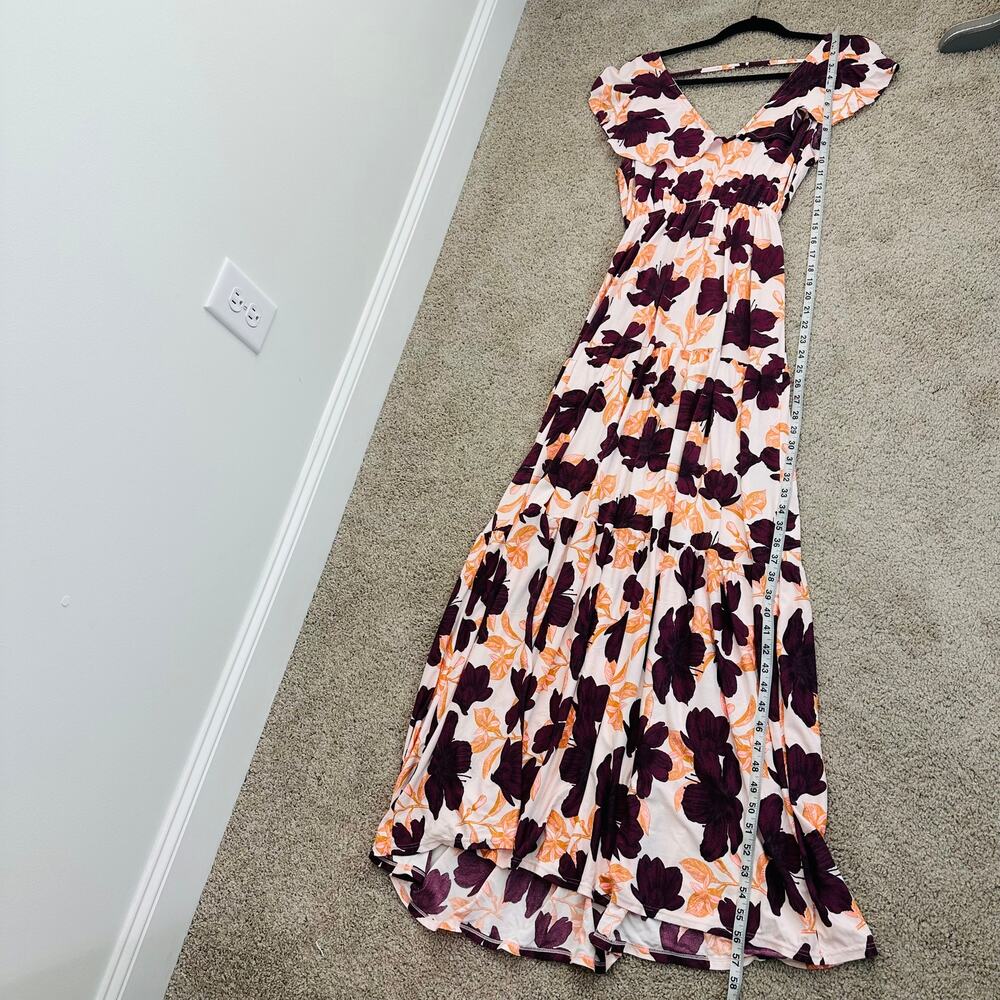 NEW Maaji Open Back Ruffle floral maxi dress NWT - Picture 9 of 9